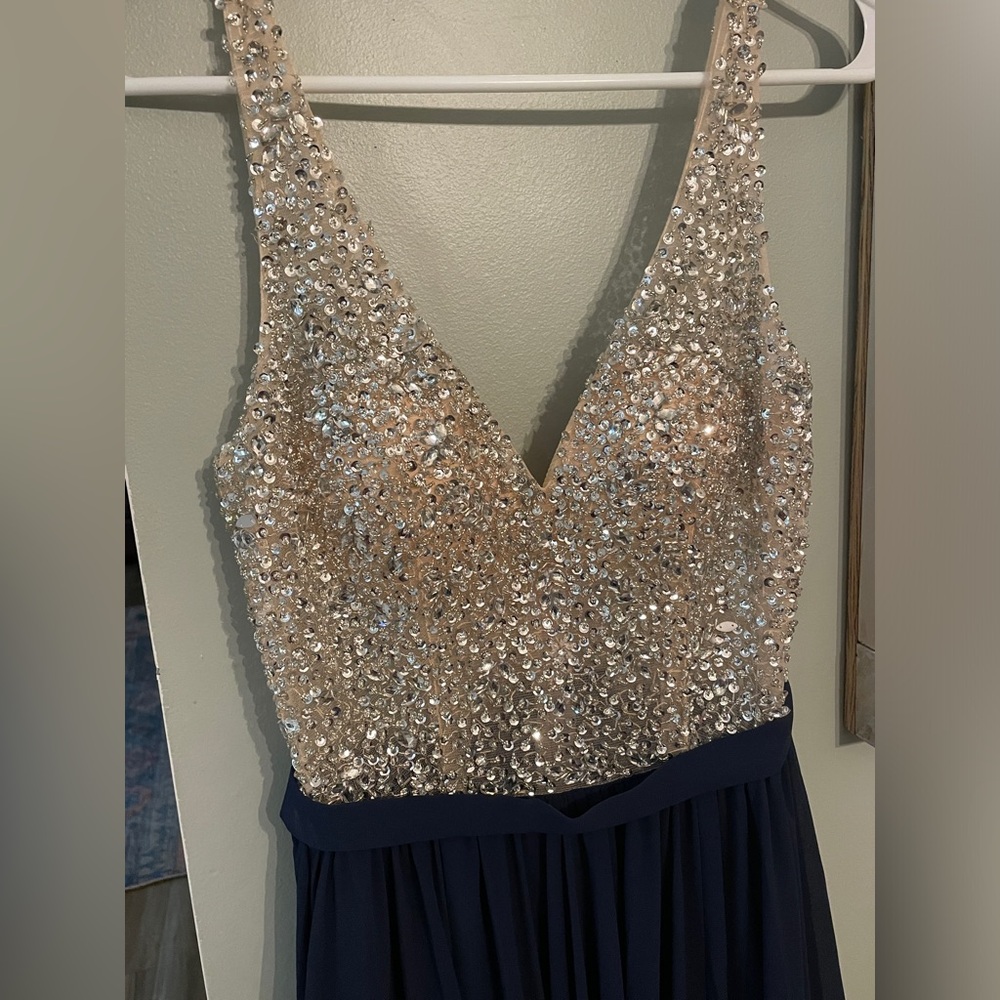 ROSEMORE Couture Prom Sheer Illusion
Gown Flowing Long Formal Dress